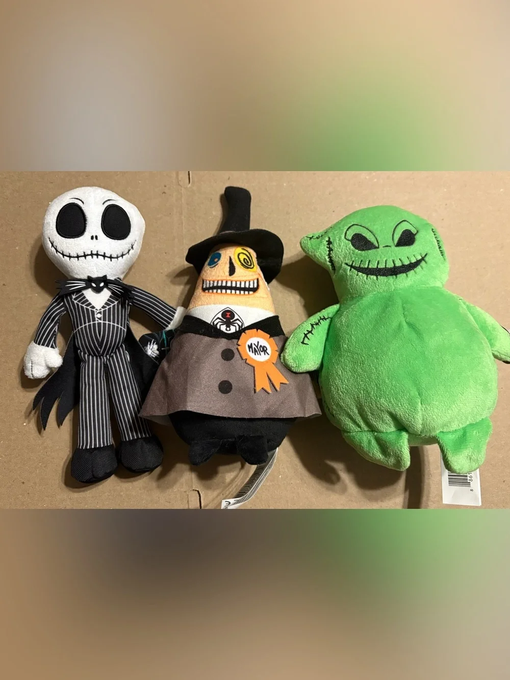Disney The Nightmare Before Christmas Plush 3 Pc Set NWT